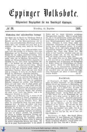 No. 36, 22.12. 1868