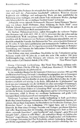 Lichtenberg, Georg Christoph :: Ihre Hand, Ihren Mund, nächstens mehr, Lichtenbergs Briefe 1765 bis 1799, hrsg. von Ulrich Joost, (Bibliothek des 18. Jahrhunderts) : München, Beck, 1998