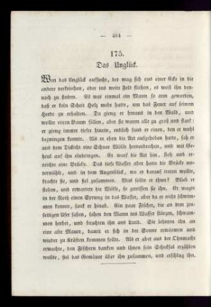 175. Das Unglück.
