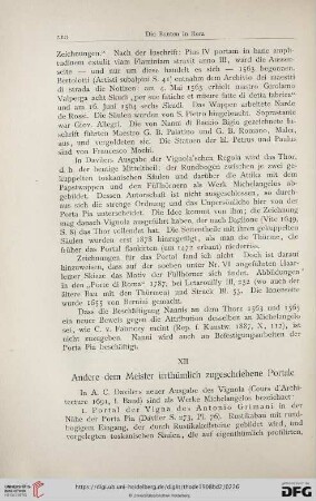 XII Andere dem Meister irrthümlich zugeschriebene Portale