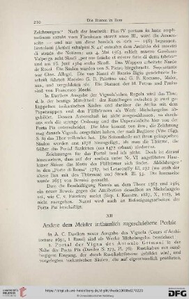 XII Andere dem Meister irrthümlich zugeschriebene Portale