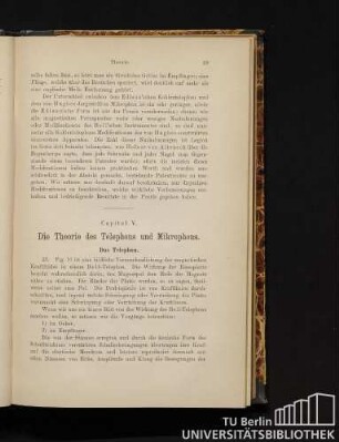 Capitel V. Die Theorie des Telephons und Mikrophons.