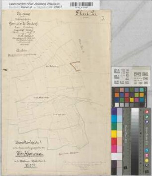 Endorf (Sundern), Zusammenlegung Bönkhausen, Bl.3 Brouillonkarte Flur 2