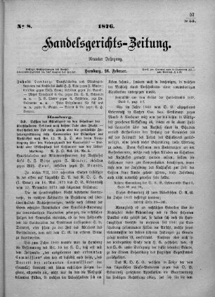 No. 8. 26. Februar 1876