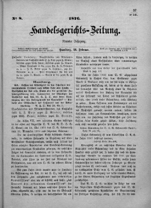 No. 8. 26. Februar 1876