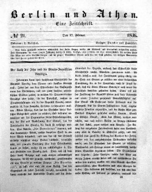 1836,21: No. 21