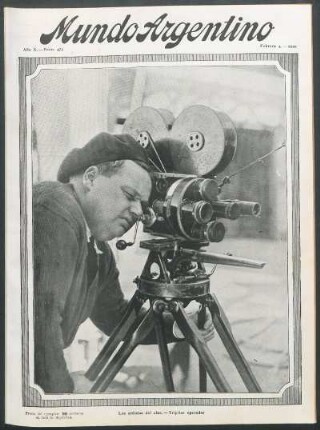 Los artistas del cine. - Tripitas operador [Fotografía]