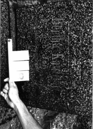 Grabstein 31 (Index: 100106149) Material: Granit Zustand: gut Maße HxBxT: 189x61x21 cm Beschreibung: Stele, doppelter Sockel, Segmentbogenabschluß Symbolik: eingemeißelte Ornamentik, Davidstern im Sockel Besonderheit: Doppelgrab für Eheleute: Grabstein 31B