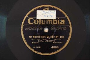 My mother bids me bind my hair / (Mrs. Hunter - Haydn)