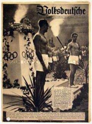 Halbmonatszeitschrift "Der Volksdeutsche" u.a. zu den XI. Olympischen Sommerspielen