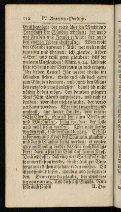 113-123, II. Der Gehorsam des Glaubens, ...