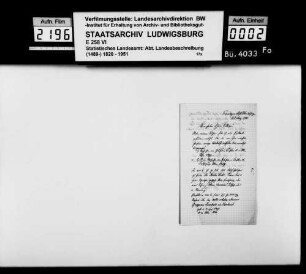 Literaturliste zur Neubearbeitung der OAB Ulm