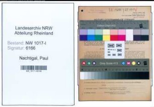 Entnazifizierung Paul Nachtigal , geb. 05.08.1880 (Schornsteinfegermeister)