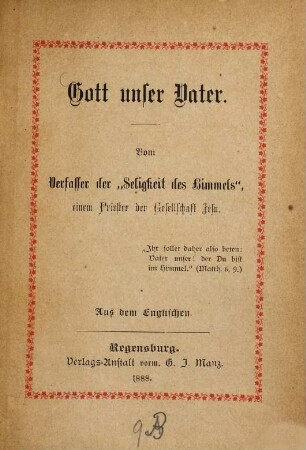 Gott unser Vater