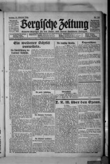 Bergische Zeitung. 1922-1935