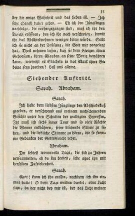 Siebender Auftritt