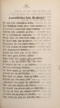 Sandmüllerchen beim Verscheiden.