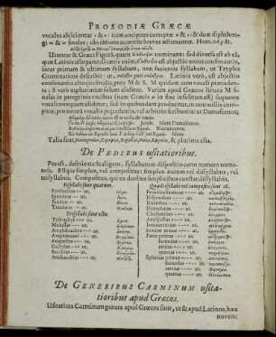 De Generibus Carminum usitatioribus apud Graecos