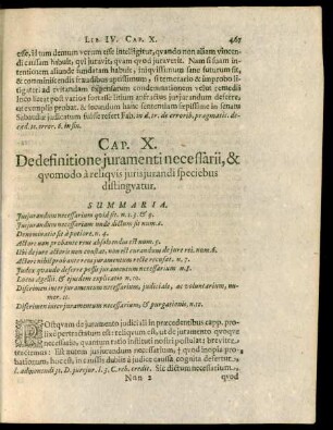 Cap. X. De definitione iuramenti necessari, & quomodo a reliquis iurisiurandi speciebus distinguatur.