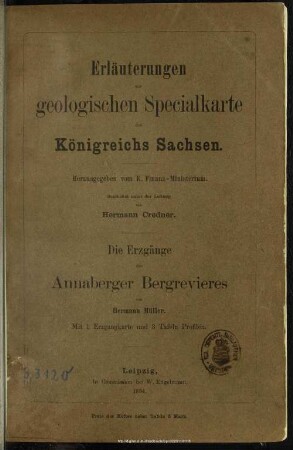 Die Erzgänge des Annaberger Bergrevieres