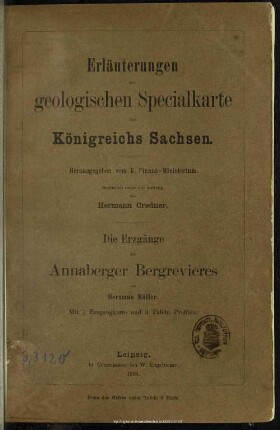 Die Erzgänge des Annaberger Bergrevieres
