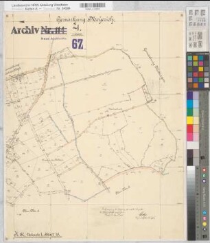 Klotingen (Welver), Zusammenlegung Klotingen, Urkarte I Meyerich Flur 4