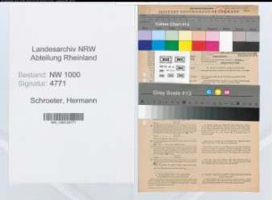Entnazifizierung Hermann Schroeter, geb. 06.11.1905 (Architekt)