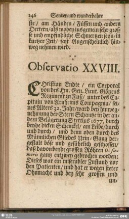 Observatio XXVIII.