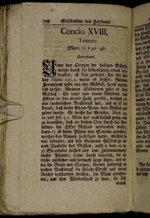 Concio XVIII. Textus: Marc 15. v. 42 - 47.