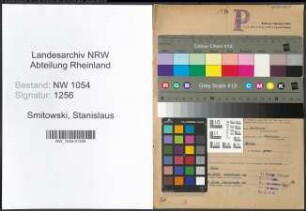 Entnazifizierung Stanislaus Smitowski , geb. 31.03.1890 (Rottenfuehrer)