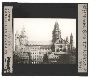 Mainz, Dom : Außenansicht von N