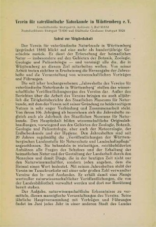 Aufruf zur Mitgliedschaft