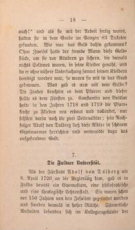 7. Die Fuldaer Universität.