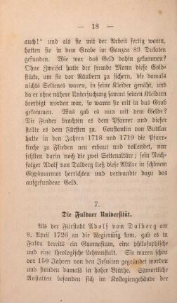 7. Die Fuldaer Universität.