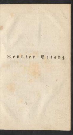 Neunter Gesang
