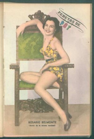 Rosario Belmonte (actriz de la escena nacional) - [Fotografía] : Pebetas de PBT