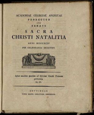 4: Anecdota quaedam ad historiam Concilii Tridentini pertinentia. Nr. IV