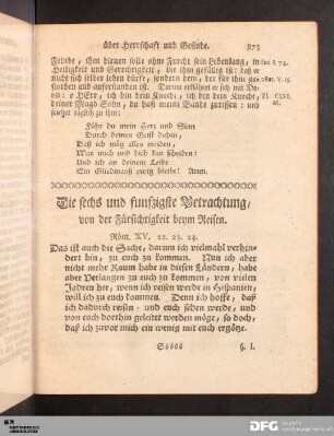 Die sechs und fünfzigste Betrachtung [...]