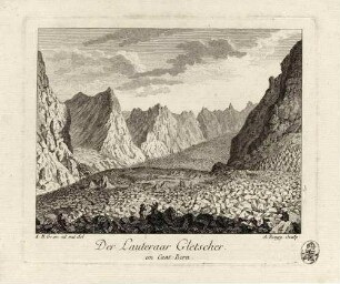 Der Lauteraar-Gletscher im Kanton Bern