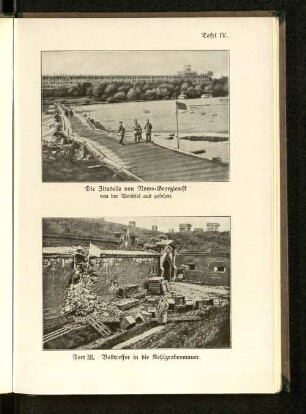Tafel IV. Die Zitadelle von Nowo-Georgiewsk von der Weichsel aus gesehen.