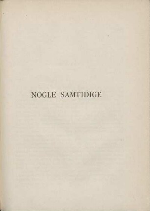 Nogle Samtidige