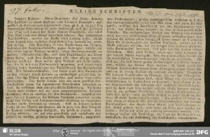 Allgemeine Literatur-Zeitung, Nr. 58, vom 21.02.1797 (Fragment), Jena