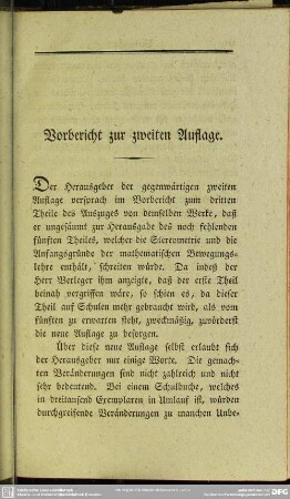 Vorbericht zur zweiten Auflage