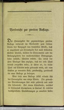 Vorbericht zur zweiten Auflage
