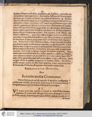 Exercitatio Octava