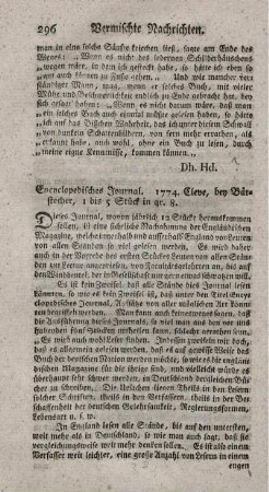Encyclopädisches Journal. St.1-5.