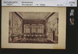 Oberbergamt Freiberg, Interieur des Sitzungszimmers