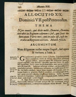 130-136, Allocutio XIX.