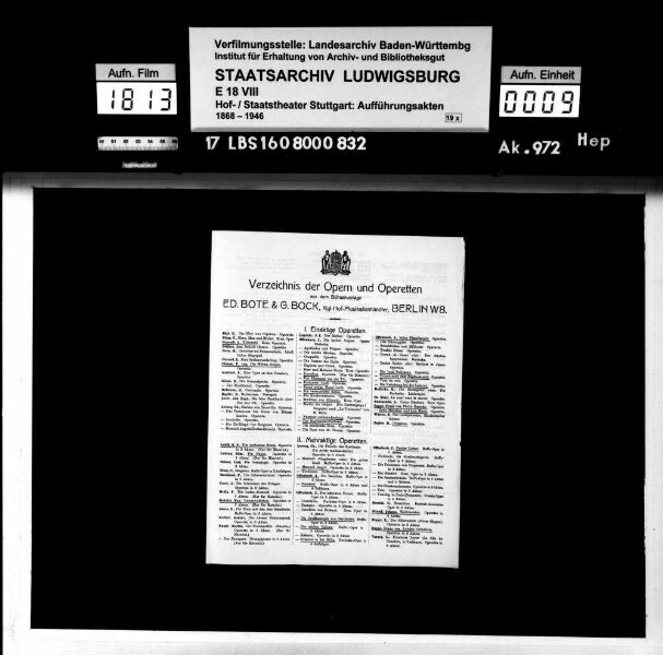 Pariser Leben. Operette von Jacques Offenbach; Text von Henri Meilhac und Ludovic Halévy
