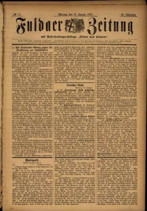 Ausgabe vom Montag, den 18. Januar 1897.